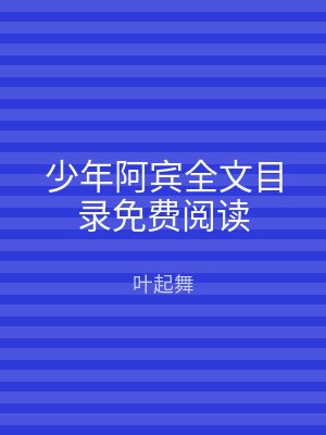 少年阿宾全文目录免费阅读