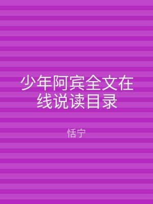少年阿宾全文在线说读目录