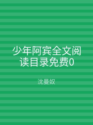 少年阿宾全文阅读目录免费0