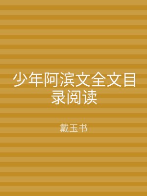 少年阿滨文全文目录阅读