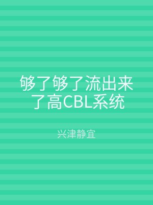 够了够了流出来了高CBL系统