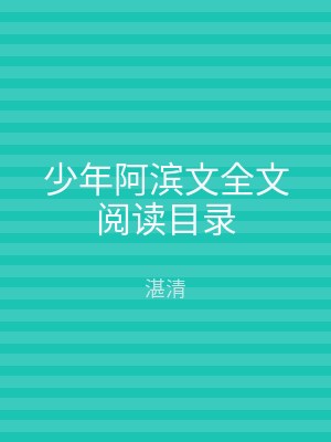 少年阿滨文全文阅读目录